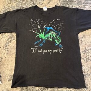 VTG 90s Wicked Witch "I'll Get You My Pretty" Wizard of Oz Parody Tee Mens Sz XL